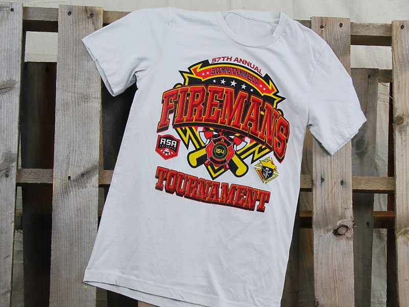 Firemans baseball t-shirt